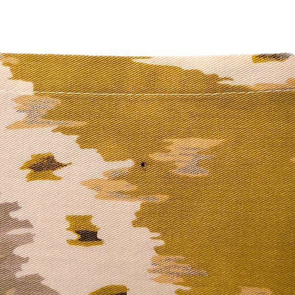 Home Dining Cloth Napkins Set (6) Colorful Lime Metallic Silver Abstract Print - Picture 5 of 7